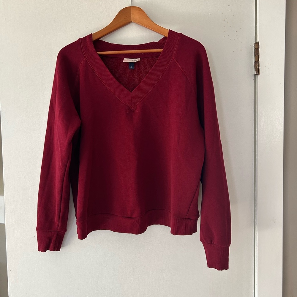 Universal Thread Deep Red V-Neck Top